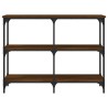 Table console chêne marron 100x29x75 cm bois d'ingénierie 632502632502