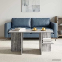 Table basse Sonoma gris 87 x 50 x 45 cm Bois d’ingénierie 632503632503