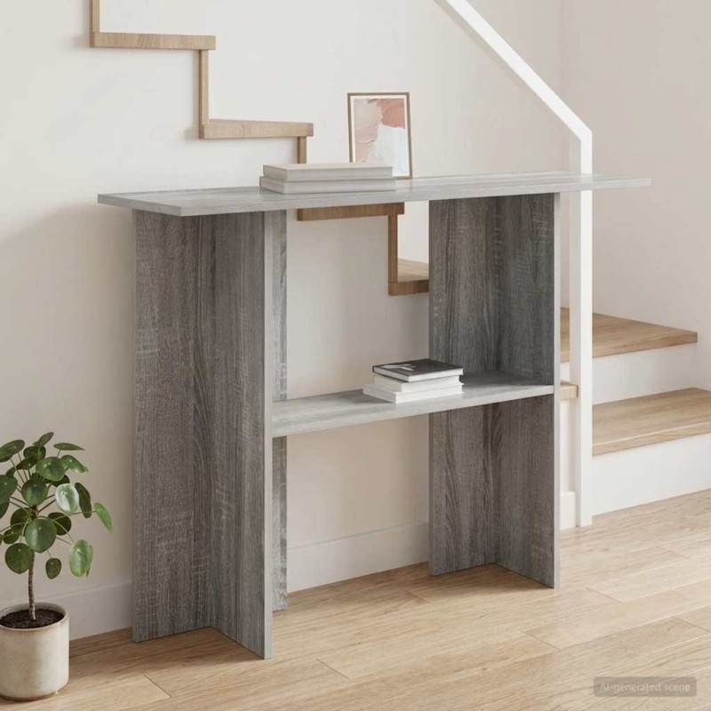 Table console Sonoma gris 100 x 30 x 75 cm Bois d'ingénierie 632506632506
