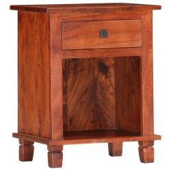 Table de chevet 40 x 30 x 50 cm Bois d'acacia massif 632507632507