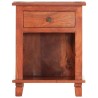 Table de chevet 40 x 30 x 50 cm Bois d'acacia massif 632507632507