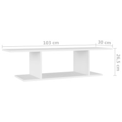 Meuble TV mural Blanc 103x30x26,5 cm 632509632509