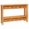 Table console Naturel 115 x 32 x 76 cm Bois de Mahogany Massif 632512632512