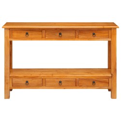 Table console Naturel 115 x 32 x 76 cm Bois de Mahogany Massif 632512632512