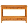 Table console Naturel 115 x 32 x 76 cm Bois de Mahogany Massif 632512632512