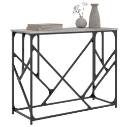 Table console sonoma gris 100x40x80 cm bois d'ingénierie 632515632515