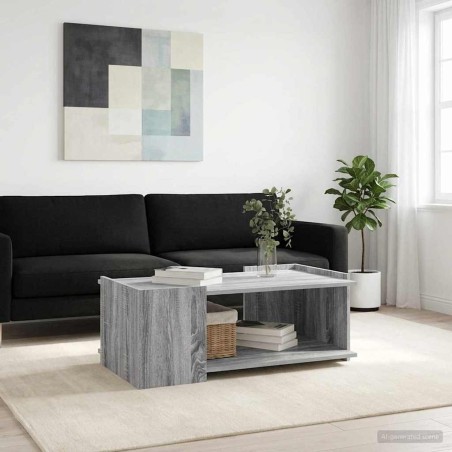 Table basse Sonoma gris 90 x 50 x 33 cm Bois d'ingénierie 632516632516