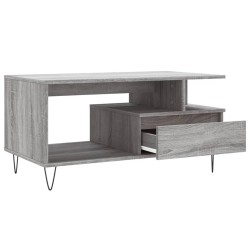Table basse Sonoma gris 90x49x45 cm Bois d'ingénierie 632517632517