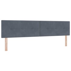 Tête de lit Gris foncé 200 cm Velours 632518632518