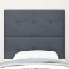 Tête de lit Gris foncé 80 cm Velours 632521632521