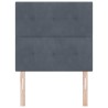Tête de lit Gris foncé 80 cm Velours 632521632521