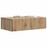 Table d'appoint murale 59 x 34,5 x 17 cm Bois d'ingénierie 632522632522