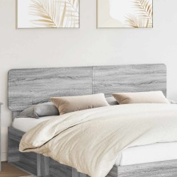 Tête de lit Gris Sonoma Bois d'ingénierie 632523632523