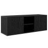 Meuble TV Chêne noir 100 x 31,5 x 35 cm Bois d'ingénierie 632525632525