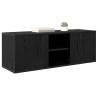 Meuble TV Chêne noir 100 x 31,5 x 35 cm Bois d'ingénierie 632525632525