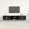 Meuble TV Chêne noir 180 x 31,5 x 40 cm Bois d'ingénierie 632526632526