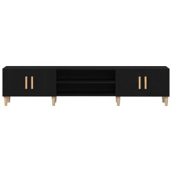 Meuble TV Chêne noir 180 x 31,5 x 40 cm Bois d'ingénierie 632526632526