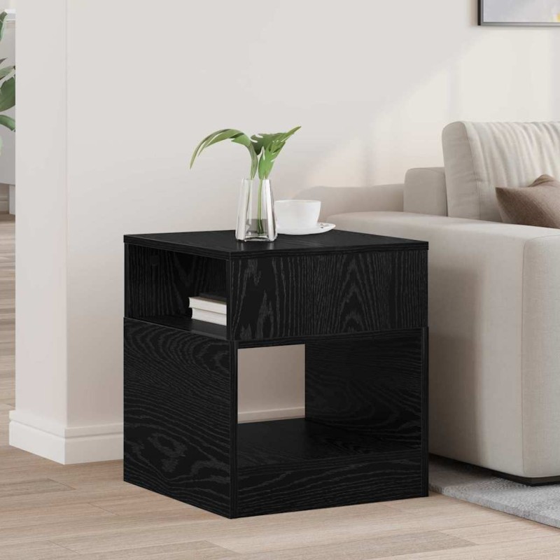 Table d'appoint Chêne noir 40,5 x 40 x 45 cm Bois d'ingénierie 632527632527