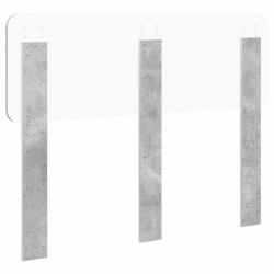 Tête de lit Gris béton Bois d'ingénierie 632530632530