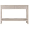 Table console blanc 110x35x75 cm bois de manguier solide 632533632533