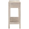 Table console blanc 110x35x75 cm bois de manguier solide 632533632533