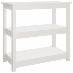 Table console Blanc 80x40x74 cm Bois massif de pin 632534632534