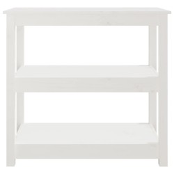 Table console Blanc 80x40x74 cm Bois massif de pin 632534632534
