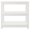 Table console Blanc 80x40x74 cm Bois massif de pin 632534632534