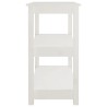 Table console Blanc 80x40x74 cm Bois massif de pin 632534632534
