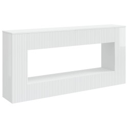 Table console Blanc Brillant 155 x 29 x 74 cm Bois d’ingénierie 632536632536