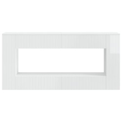 Table console Blanc Brillant 155 x 29 x 74 cm Bois d’ingénierie 632536632536
