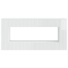 Table console Blanc Brillant 155 x 29 x 74 cm Bois d’ingénierie 632536632536