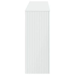 Table console Blanc Brillant 155 x 29 x 74 cm Bois d’ingénierie 632536632536