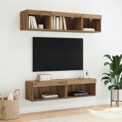Ensemble meuble TV 60 x 30 x 30 cm Chêne artisanal 632539632539