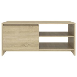 Table basse chêne sonoma 102x50x45 cm bois d'ingénierie 632540632540