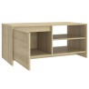 Table basse chêne sonoma 102x50x45 cm bois d'ingénierie 632540632540