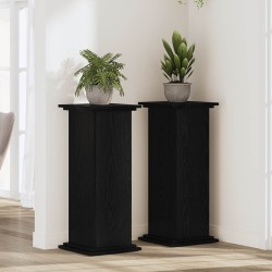 Support de Plante Chêne noir 33 x 33 x 80 cm Bois d'ingénierie 632544632544
