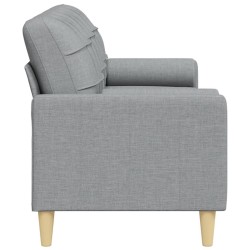 Canapé 3 places avec oreillers gris clair 210 cm tissu 632546632546