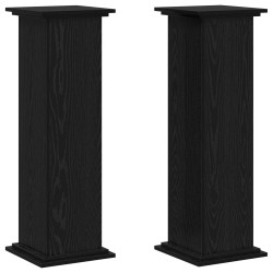 Support de Plante Chêne noir 33 x 33 x 100 cm Bois d'ingénierie 632547632547