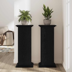 Support de Plante Chêne noir 33 x 33 x 100 cm Bois d'ingénierie 632547632547