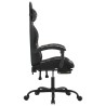 Chaise de jeu pivotante repose-pied Noir camouflage Similicuir 632550632550