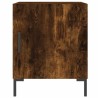 Tables de chevet 2 pcs chêne fumé 40x40x50 cm bois d'ingénierie 632552632552