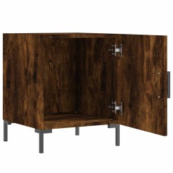Tables de chevet 2 pcs chêne fumé 40x40x50 cm bois d'ingénierie 632552632552