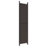 Cloison de séparation 5 panneaux Marron 250x220 cm Tissu 632553632553