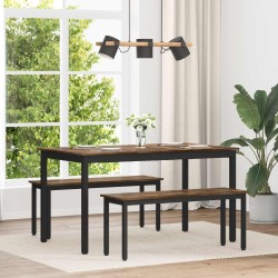 Table de salle à manger / Table de repas 140 x 80 x 75 cm MÉTAL 632555632555