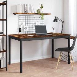 Table de salle à manger / Table de repas 140 x 80 x 75 cm MÉTAL 632555632555