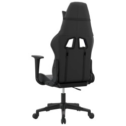 Chaise de jeu Noir et gris Similicuir 632557632557