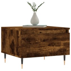 Tables basses 2 pcs chêne fumé 50x46x35 cm bois d'ingénierie 632558632558