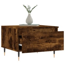 Tables basses 2 pcs chêne fumé 50x46x35 cm bois d'ingénierie 632558632558