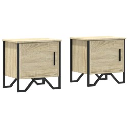 Tables de chevet 2 pcs Chêne sonoma 40 x 30 x 40 cm Aggloméré 632559632559